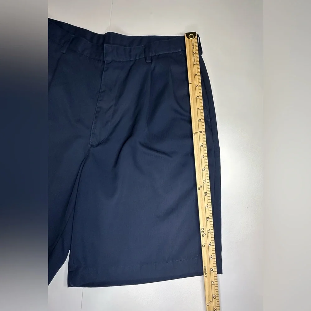Nike Golf Dri-Fit Golf Shorts Size 34 Navy Blue With Blue‎ Logo